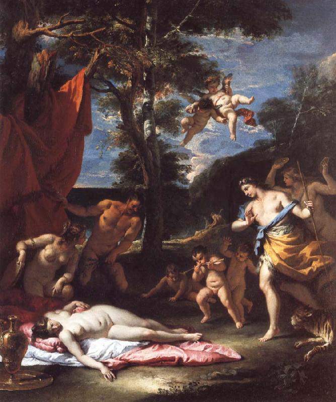 RICCI, Sebastiano Bacchus and Ariadne oil painting image